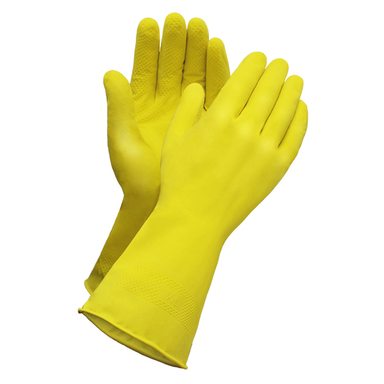 Household Latex 12" Flocked Yellow 14 Mil.12x10