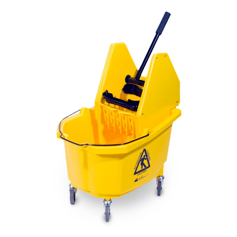 32 Qt. Grizzly Bucket w/ DP Wringer - Yellow