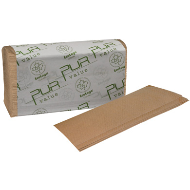 Pur Value Multi Fold Towel - Kraft 250sht/pkg