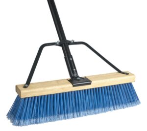 36” Ryno Soft Flagged Blue fill,/w brace, & Tapered handle Assembled
